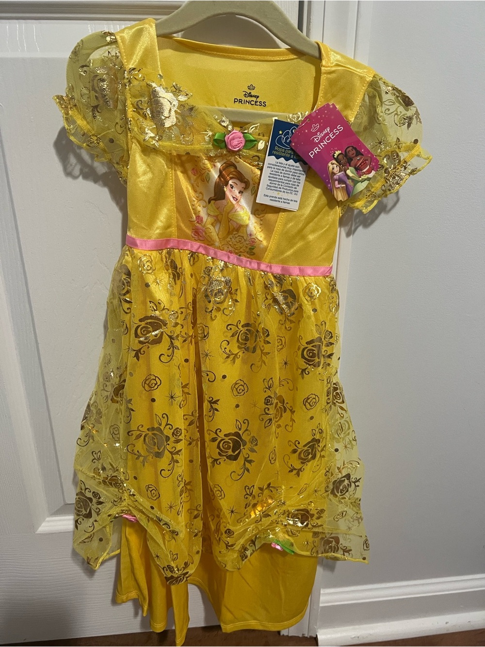 Yellow Belle-Inspired Girls Nightgown